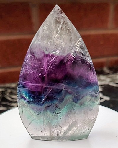 Fluorite rainbow crystal flame - crystal,