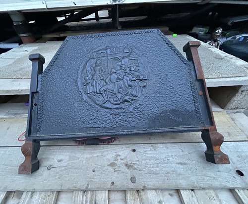 Black cast iron - cast, fireplace
