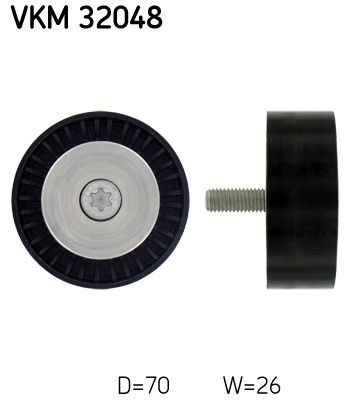 Ribbed belt deflection - v-ribbed,