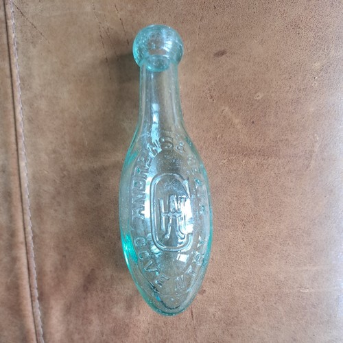 Antique glass torpedo - glass, bottle