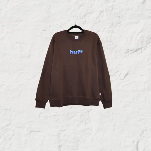 Huf unsung crewneck brown - unsung,