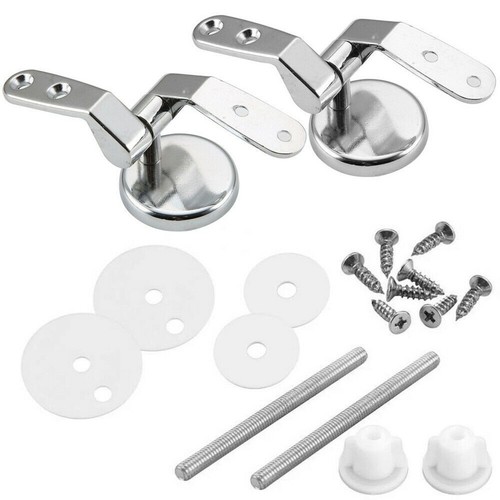 Pair toilet chrome hinges - toilet,