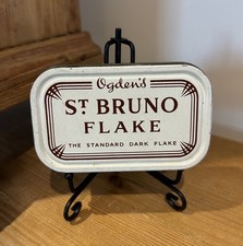 Vintage Ogden’s St. Bruno Flake The Standard Dark Flake Tobacco Tin 9.5cm x 6cm