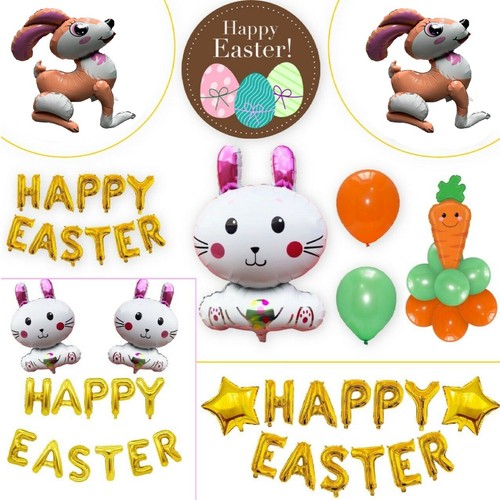 Easter bunny balloons - easter,