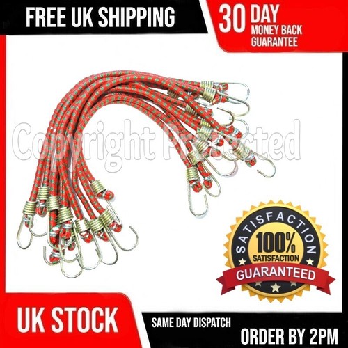 Ten bungee cords - cords, 10"