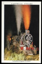 Tobacco Card, Castella, IN SEARCH OF STEAM, 1992, Yorkshire Engine Co 2-6-0, #14
