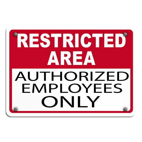 Aluminum horizontal metal - horizontal, sign