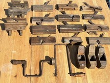 Vintage Planes Inc Shipwrights Wood And Brass, stamped name (Punch)