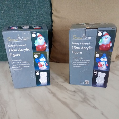 Acrylic led christmas figures - led,