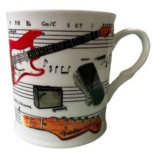 Electric Guitar Mug White
