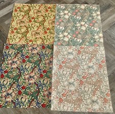 Morris & Co .. Gooden Lily Minor .. 4 Large Fabric Samples ..