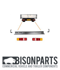 REAR BUMPER BAR END CAPS &