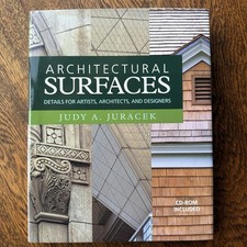 Architectural Surfaces Judy Juracek 2005 HC w/ CD-ROM New Architecture Design