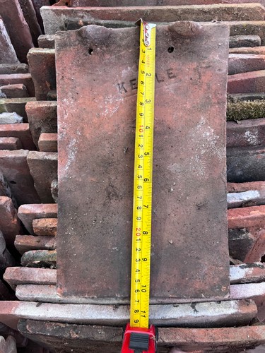 Old clay roof tiles - a, mix
