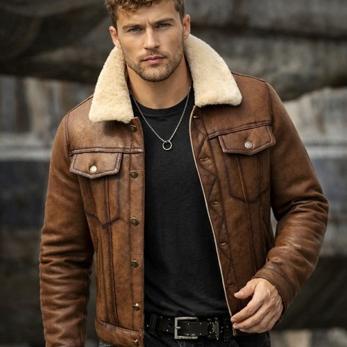 Men aviator brown raf b3 - men's,
