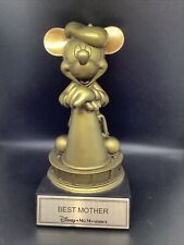 Disney Studios Mickey Mouse Bronze Figurine Large 10” Best Mother Plaque Rare