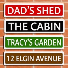 Personalised street sign - street, metal