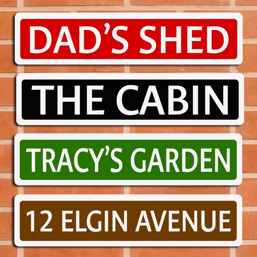 Personalised street sign metal - sign,