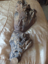 Hand carved tree root - wooden 'tree face' plaque 40cm