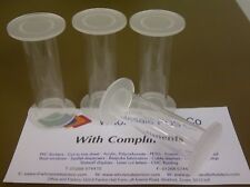 Cake Separators Pillars Set of 4 Clear & Frosted Acrylic Perspex Stands