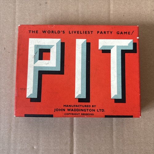 Vintage pit card - game, by