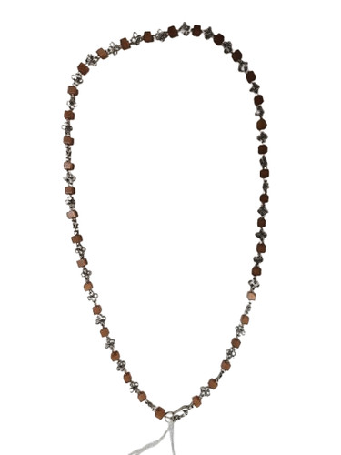 Silver bead necklace fair - bead,
