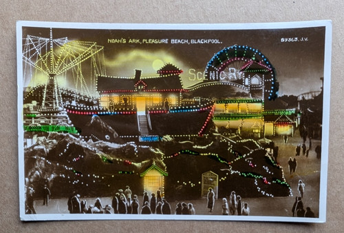 Old postcard blackpool - old,