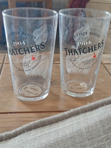 Thatchers pint glass - pint,