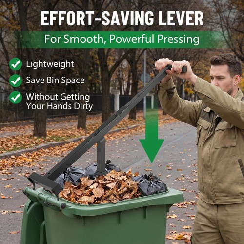 Wheelie bin compactor rubbish - wheelie,