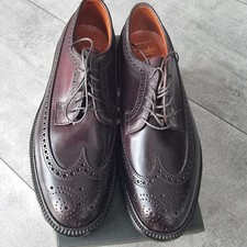 ALDEN Cordovan LongWing Blucher Brogue Shoes US 8