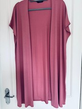 Lovely Ladies pink Long Waistcoat Size 22
