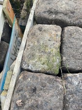 Reclaimed Gritstone / Sandstone Stone Setts Cobbles- Bulk Bag