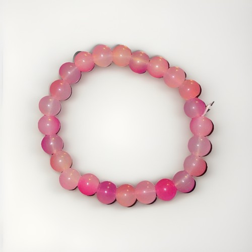 Pink sparkle glass beads - sparkle,