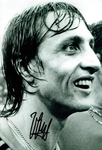 Johan cruyff signed autograph - signed,