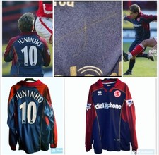 MATCHWORN Juninho shirt jersey TRIKOT L/s Middlesbrough FC Vs Charlton 04