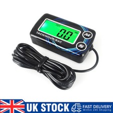 Tachometer Tiny Tach/Hour Meter For 2&4 Stroke Small Engine Motorcycle Boat 12V