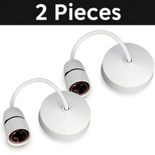 2X 6inch Pendant Light Fitting