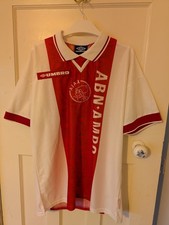 Authentic Ajax 1998/99 Vintage Home Football Shirt Umbro Large, Modern Classic!