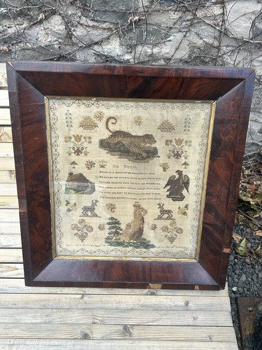 Antique georgian sampler - antique,