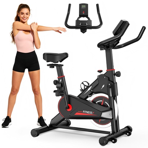 Indoor exercise bike workout - exercise,