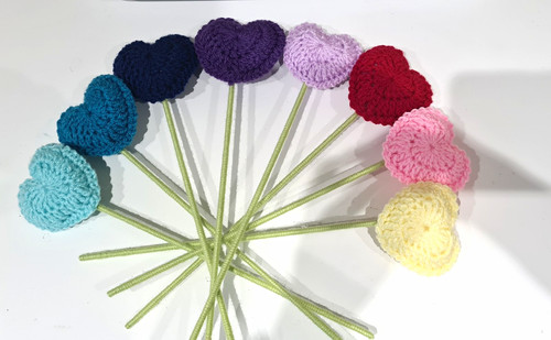 Rainbow heart flower - rainbow,