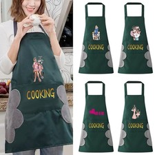 Unisex Apron for Kitchen Cooking Baking BBQ Catering Chef Apron Pocket New In UK