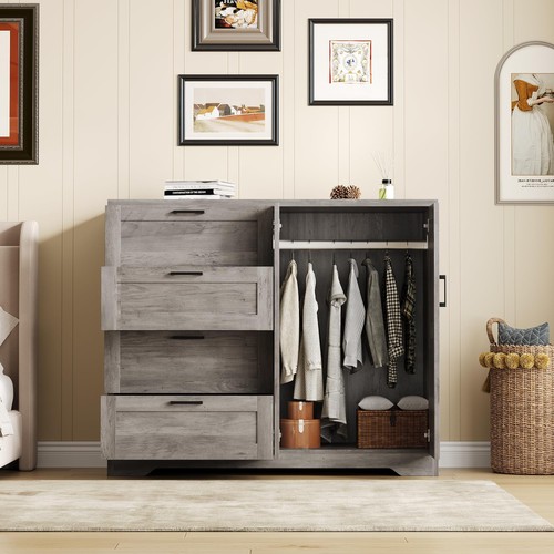 Multifunctional wooden dresser - wooden,