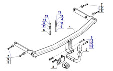 Swan Neck Tow Bar For MAZDA 5