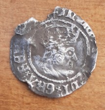 Henry VII Halfgroat York Mint Coin, Archbishop Bainbridge