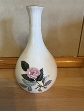 Wedgwood Hathaway Rose Single Bud Vase Bone China Vintage
