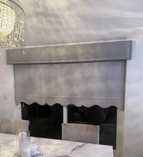 Velvet Stud Padded Box Window Pelmet made to measure