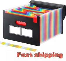 25 Pocket  A4 Expanding File Organiser Paper Expanding A4 Box Document Folder UK