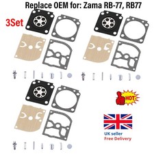Carburetor Repair Rebuild Kit For Stihl MS170 017 Zama C1Q-S43 C1Q-S57 UK 3Set
