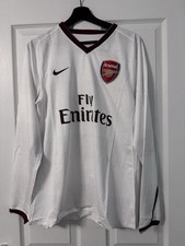 Nike Arsenal 07 08 Player Issue Away LS UCL L Fabregas no Patch BNWT